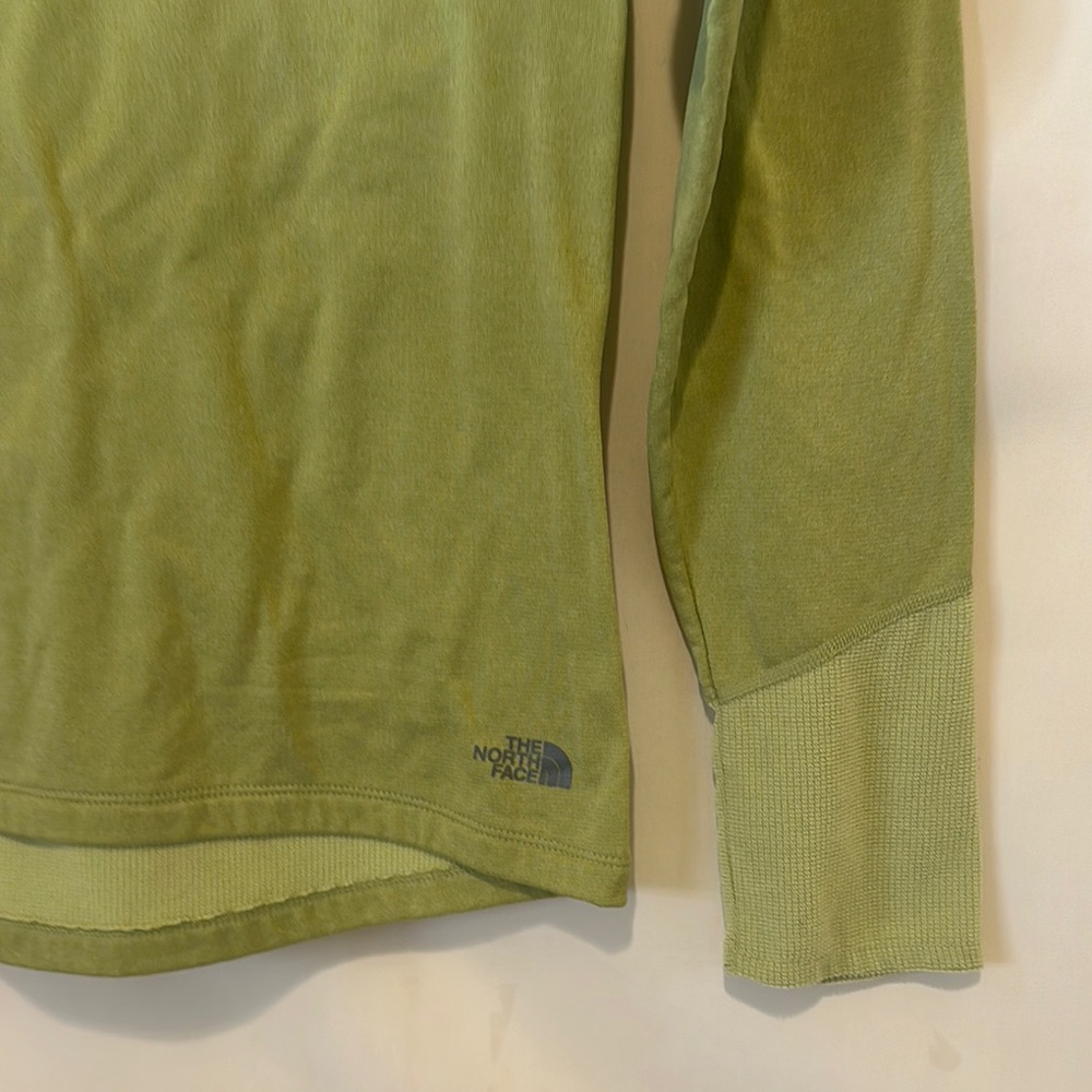 The North Face Women’s Green Quarter Zip Pullover Fleece Sweatshirt Size S - Picture 4 of 8
